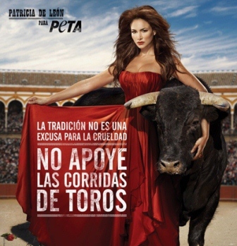NO apoye las corridas de toros (PETA)