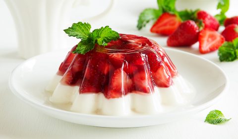 Receta De Gelatina Con Leche Y Fresas