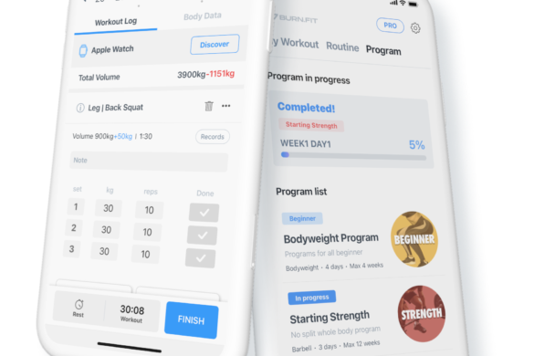 BurnFit Korea’s #1 Workout Tracking App
