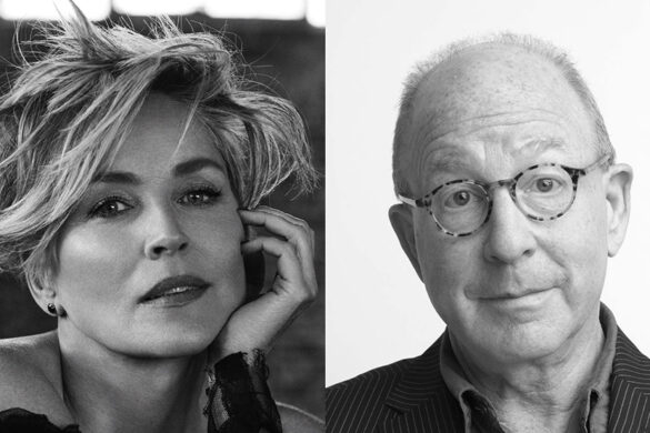 Jerry Saltz And Sharon Stone At 92nd Street Y