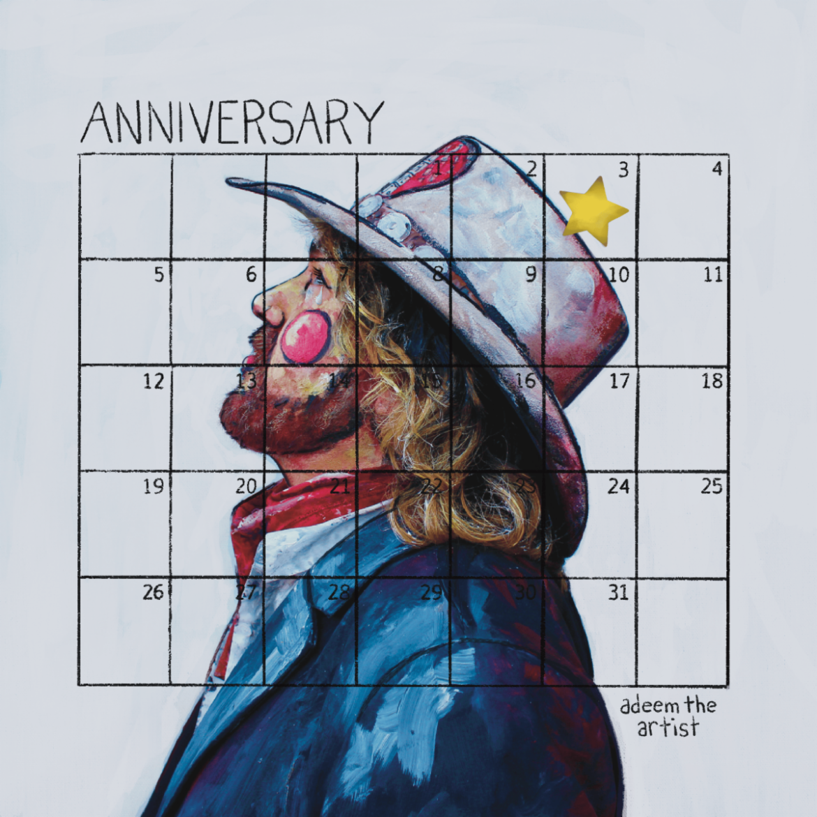 Adeem The Artist Announces Their New Album Anniversary With A 90s Country Love Song For The Ages.