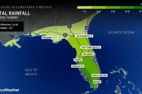Tropical Rainstorm Will Soak Florida With More Than A Foot Of Rain This Week