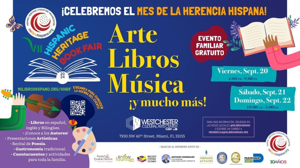 El Hispanic Heritage Book Fair es una celebración que resalta la literatura abriendo espacio a todos los géneros literarios.