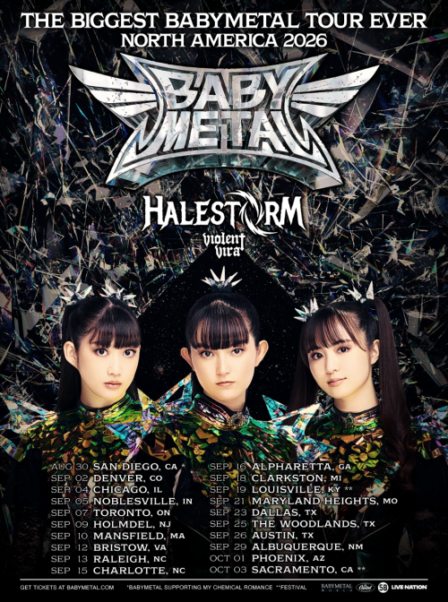 BABYMETAL announces its 2026 World Tour