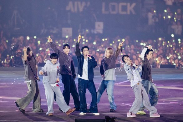 BTS performing Arirang World Tour live on stage