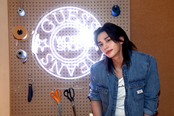 Hyunjin Of Stray Kids Shines At GUESS’ Melrose Pop‑Up Experience